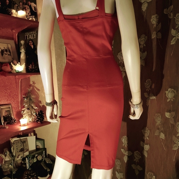 ❤ Flawless VINTAGE VERSACE' ❤  Silky Red Dress❤ - Picture 5 of 9